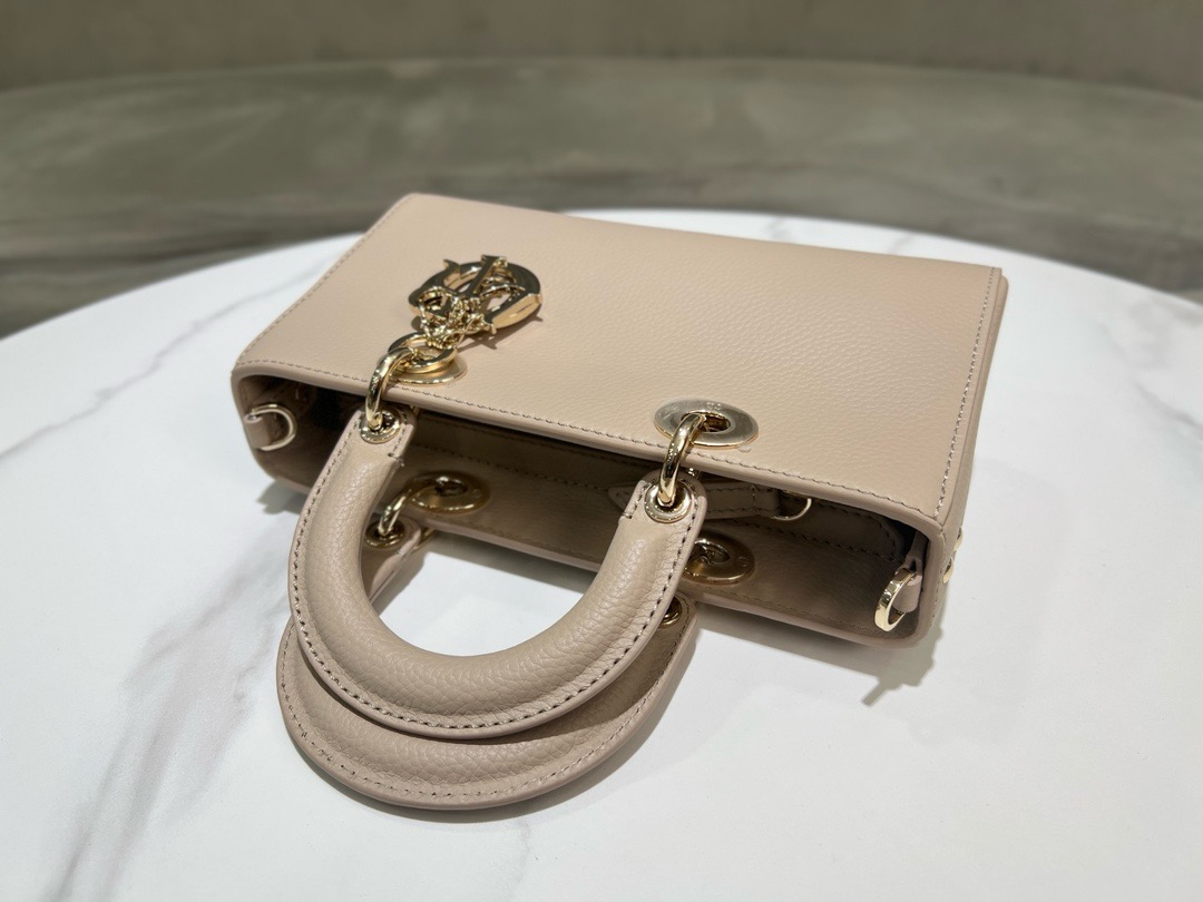 DIOR small Lady D-Sire My ABCDior Bag Bull Leather M11509T Beige