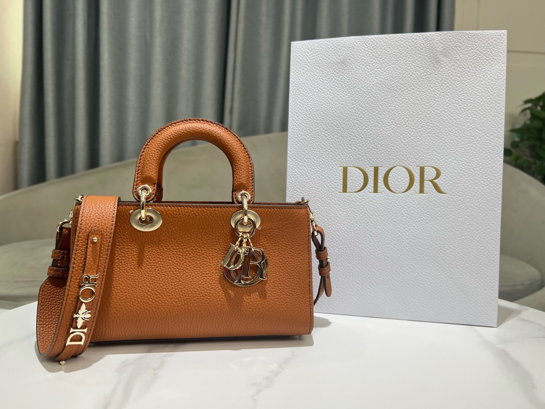 DIOR small Lady D-Sire My ABCDior Bag Bull Leather M11509T brown