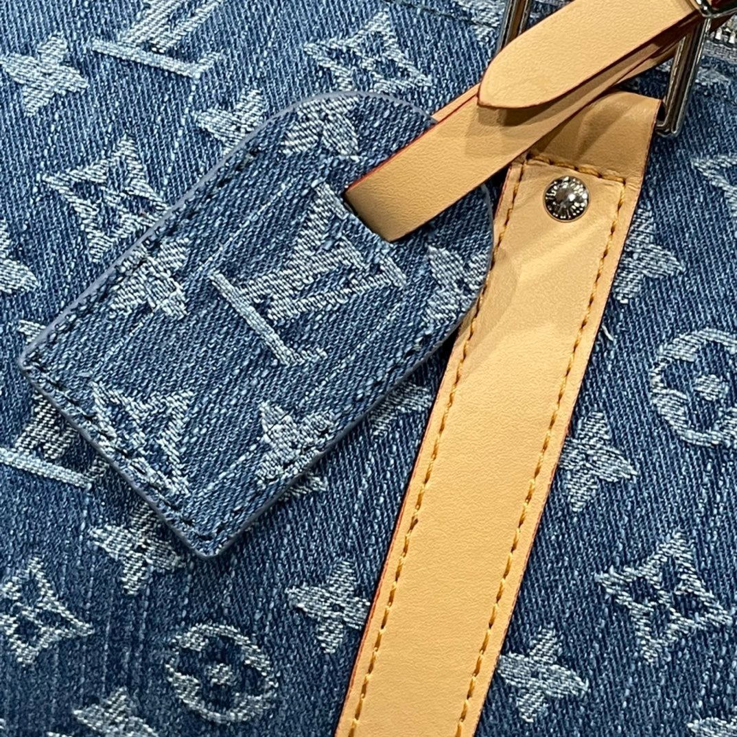 Louis Vuitton CUSTOMIZABLE Keepall Bandouliere 50 M41416 Denim Blue