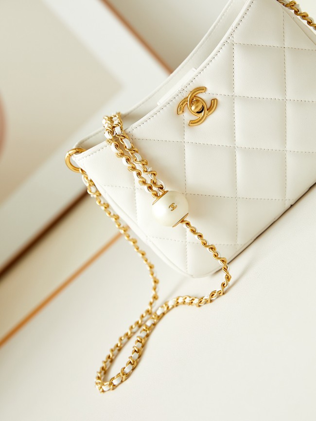 Chanel SMALL MESSENGER BAG AS4859 white