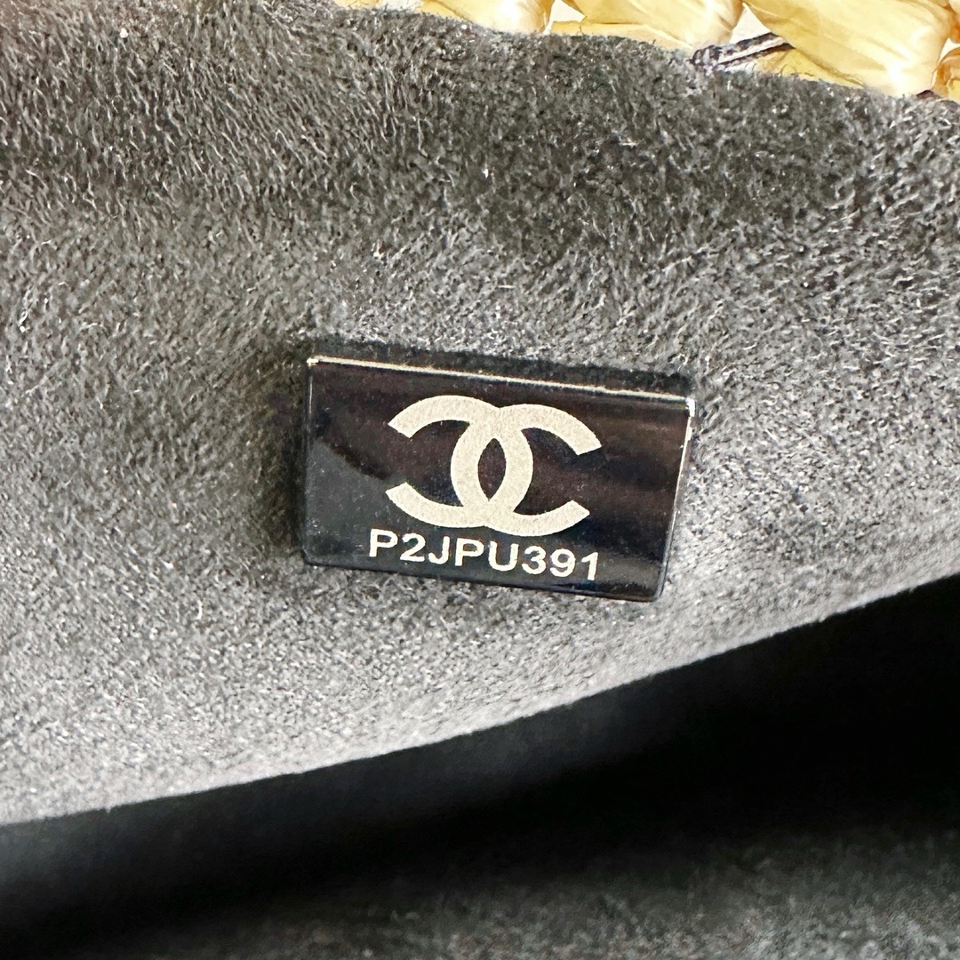 Chanel Weaving small Flap Bag AS6010 Black&Beige