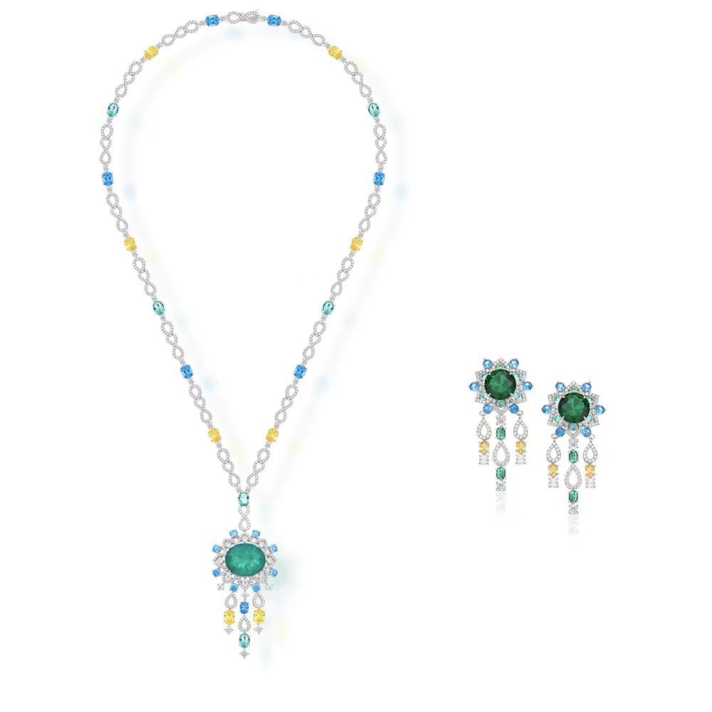BVLGARI NECKLACE&Earrings CE14027