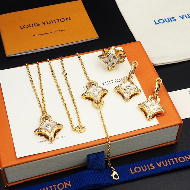 Louis Vuitton NECKLACE&Earrings&Bracelet&ring CE14034