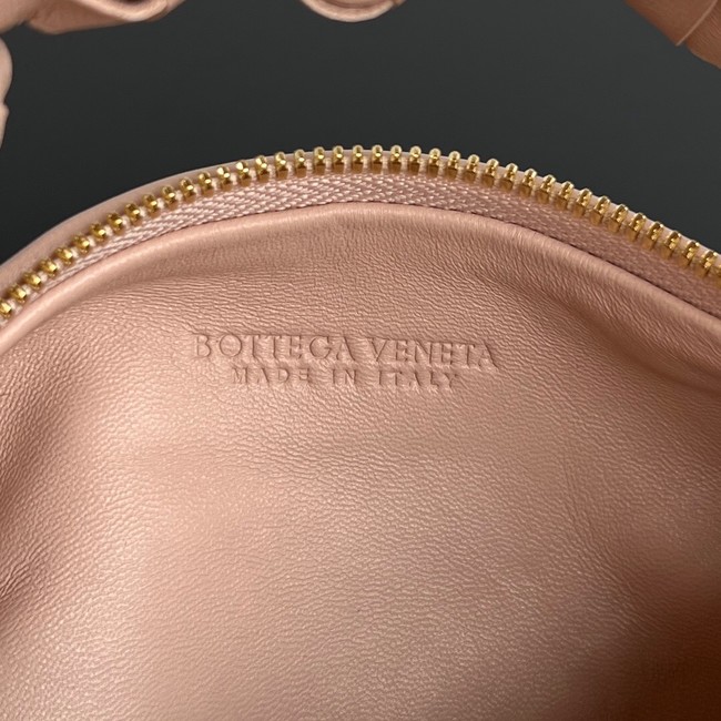 Bottega Veneta Mini intrecciato leather top handle bag 651876 pink