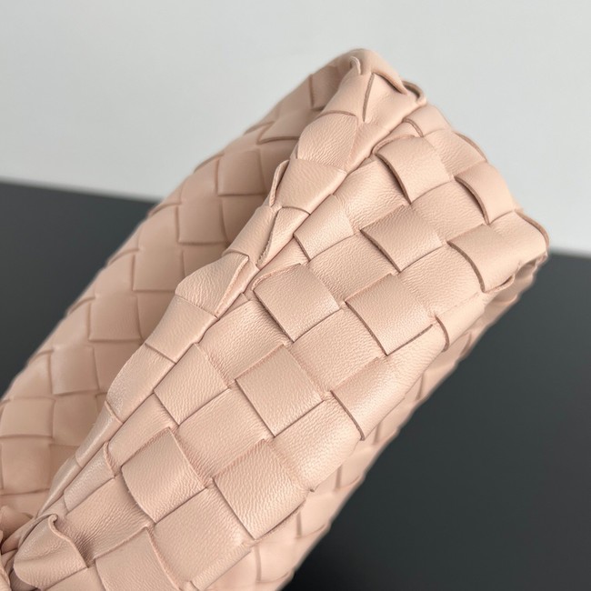 Bottega Veneta Mini intrecciato leather top handle bag 651876 pink