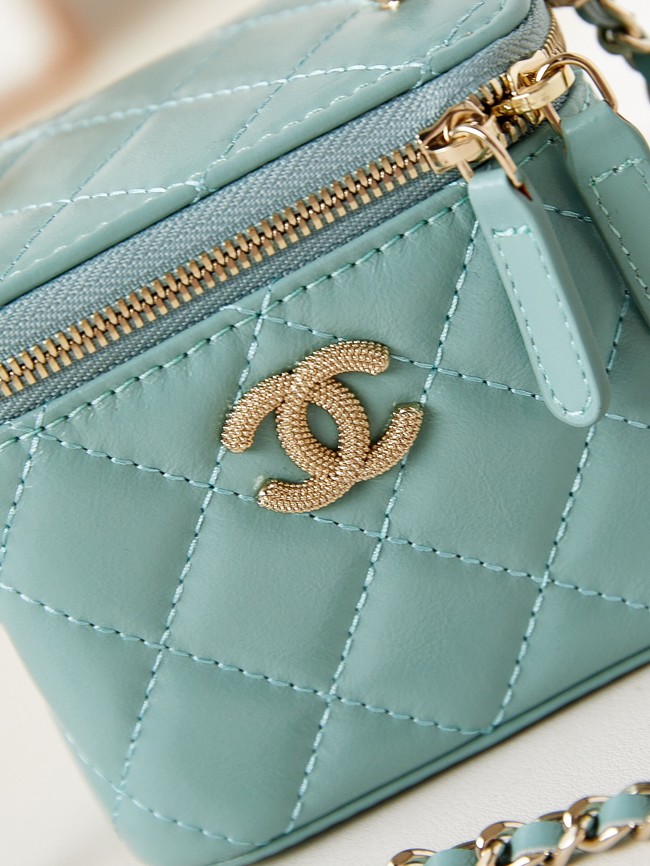 CHANEL NANO CLUTCH WITH CHAIN AS3965 BLUE