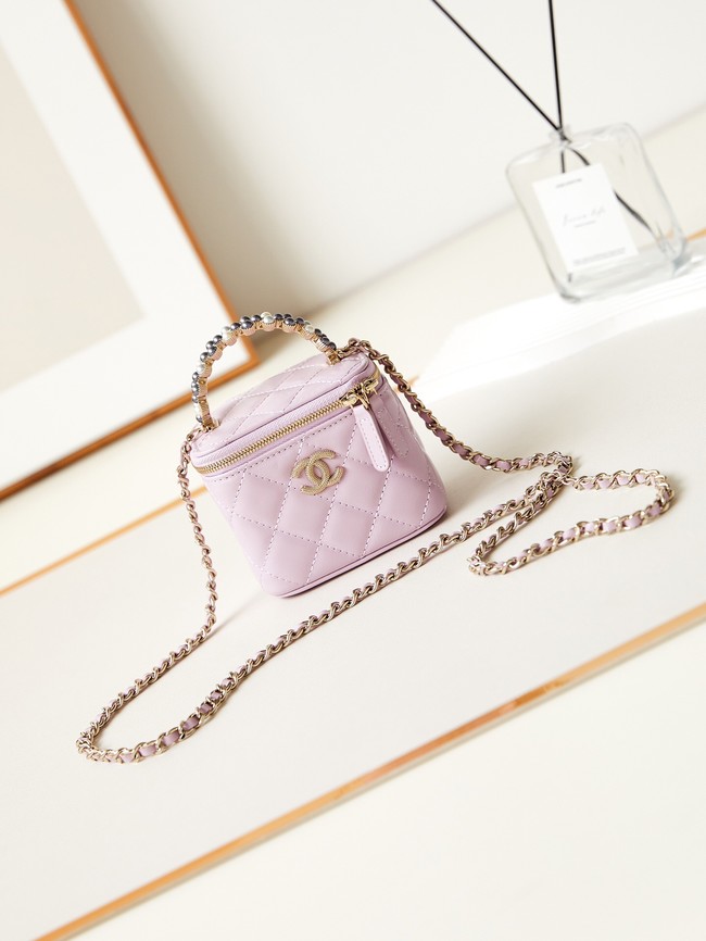 CHANEL NANO CLUTCH WITH CHAIN AS3965 PINK