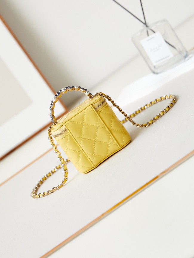 CHANEL NANO CLUTCH WITH CHAIN AS3965 YELLOW
