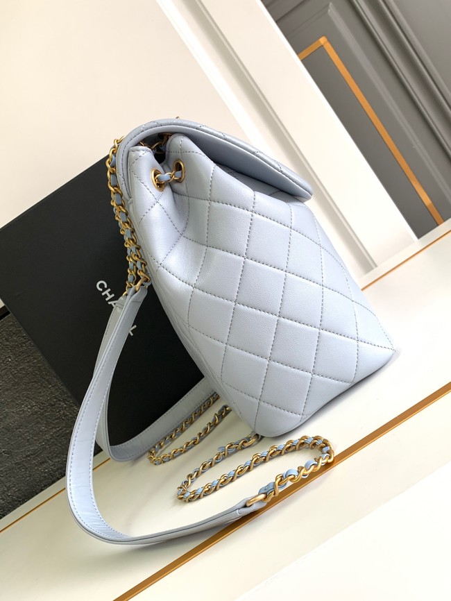 CHANEL 24P BACKPACK AS4058 light blue
