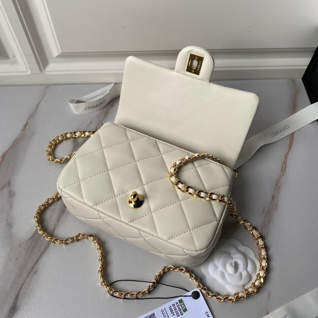 Chanel CLUTCH WITH CHAIN AS4848 white