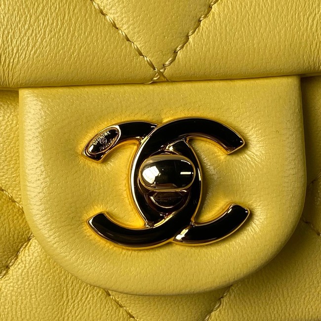 Chanel CLUTCH WITH CHAIN AS4848 yellow