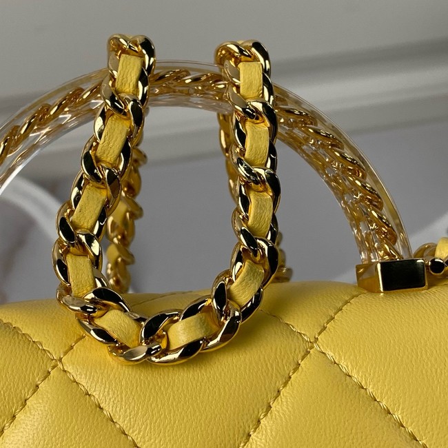 Chanel CLUTCH WITH CHAIN AS4848 yellow