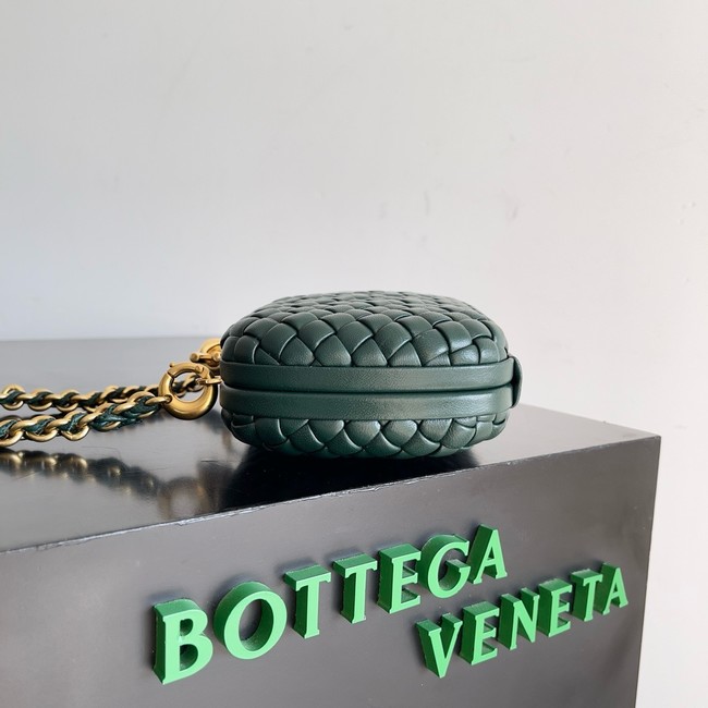 Bottega Veneta Knot With Chain 776662 Emerald Green
