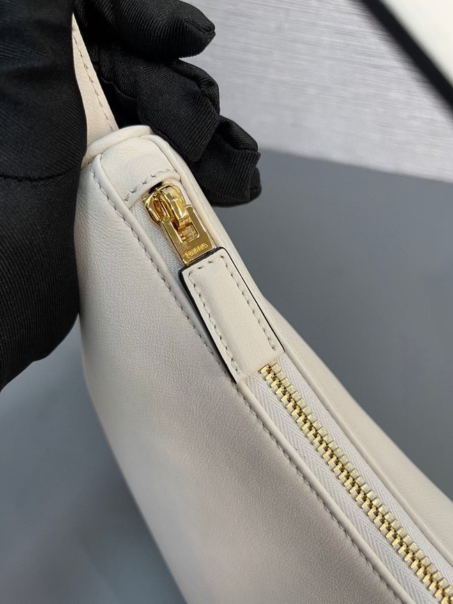 Prada Large leather shoulder bag 1BC212 white