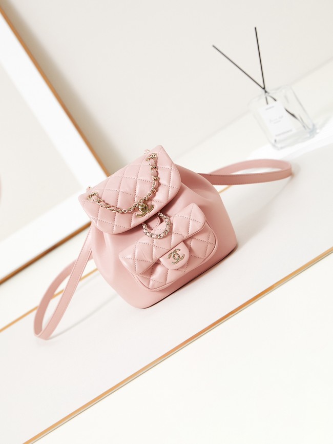 Chanel SMALL BACKPACK AS2908 light pink