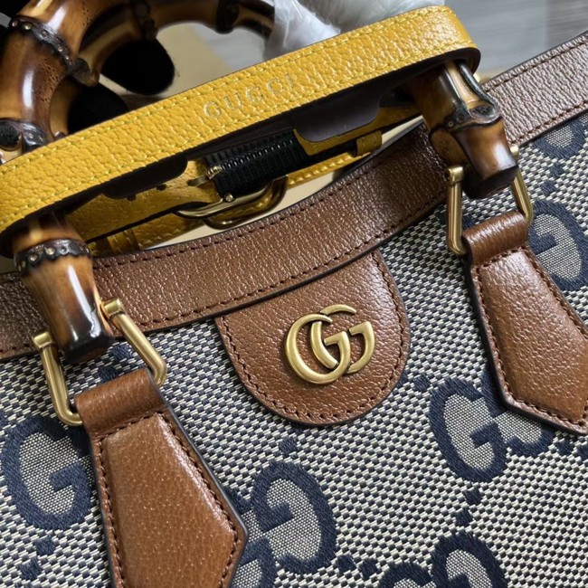 Gucci Diana small tote bag 702721 blue&brown