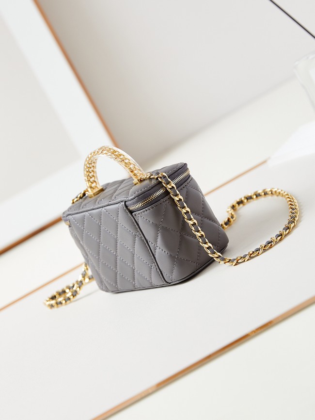 CHANEL MINI CLUTCH WITH CHAIN AP3820 dark gray