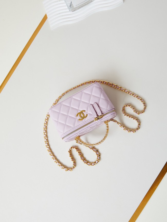 CHANEL MINI CLUTCH WITH CHAIN AP3820 light purple