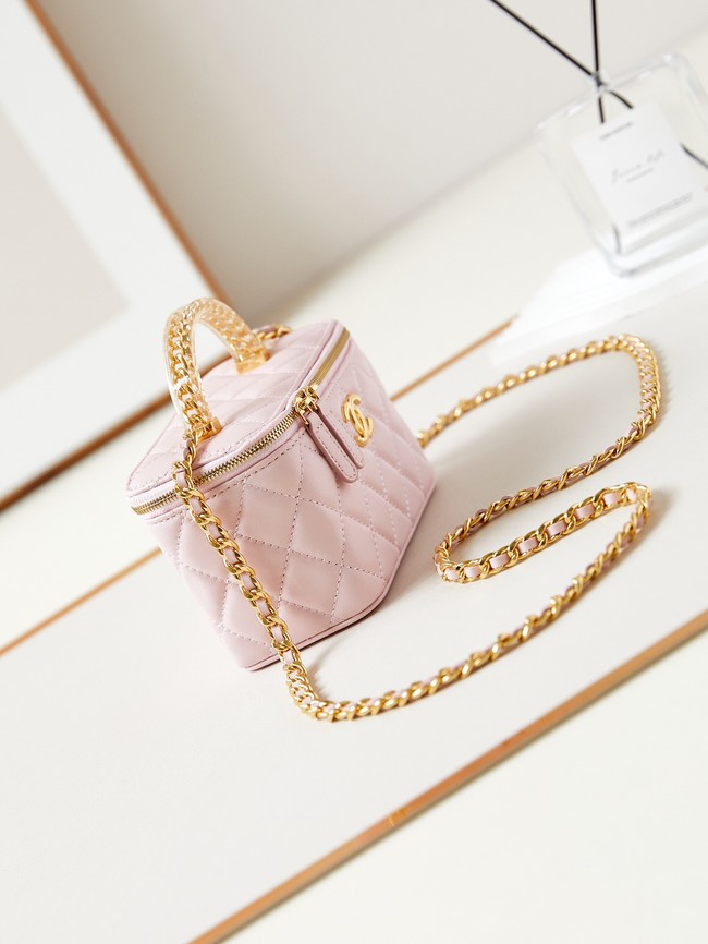 CHANEL MINI CLUTCH WITH TOP HANDLE AP3820 pink