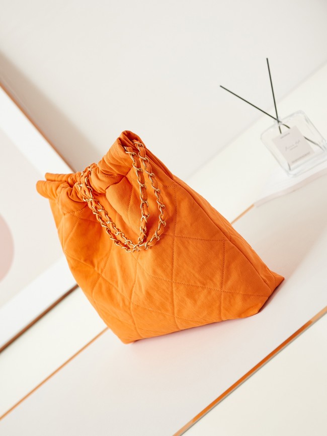 CHANEL 22 HANDBAG Fabric AS3260 orange