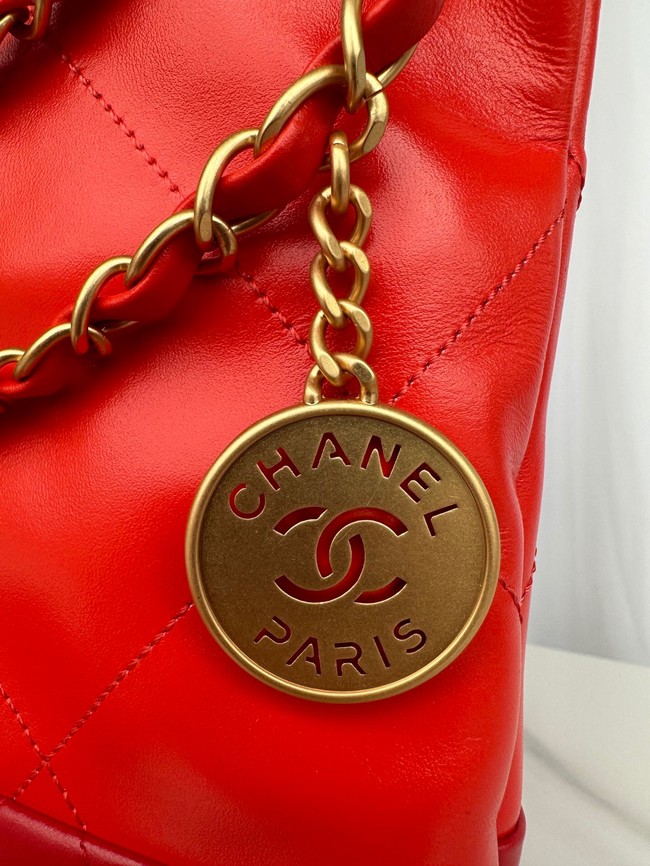 CHANEL 22 MINI HANDBAG AS3261 Dark Orange & Red