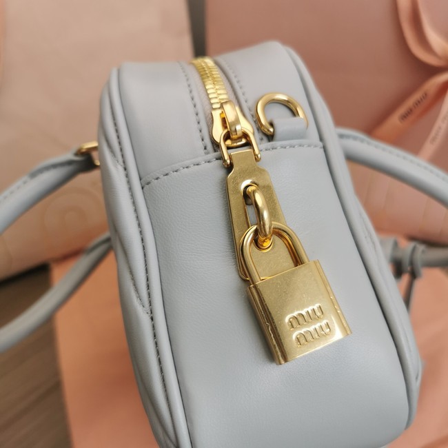 Miu Miu Wander Matelasse Original Sheepskin Bag 2BB124 light blue