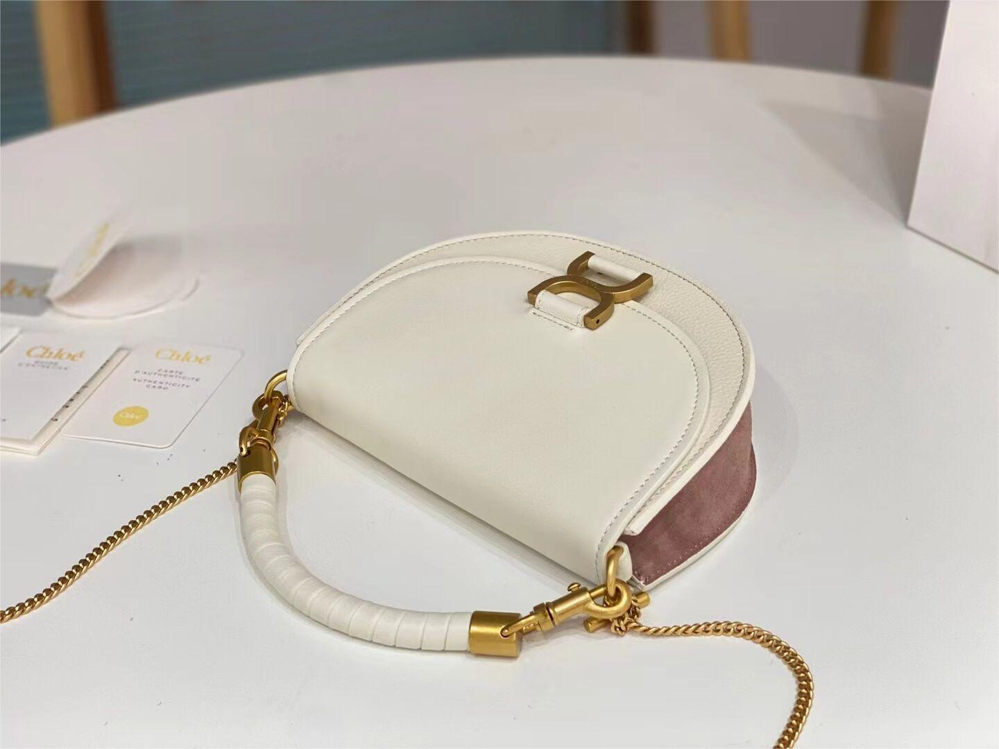 CHLOE Small leather shoulder bag CL225156 cream CHLOE Small leather shoulder bag CL225156 cream