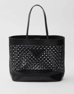 Prada Panier leather tote-bag 1BG503 black