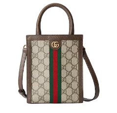 Gucci OPHIDIA GG SUPER MINI BAG 772317 Brown