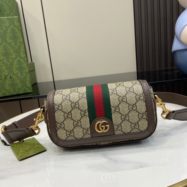 Gucci OPHIDIA SUPER MINI BAG 795466 brown