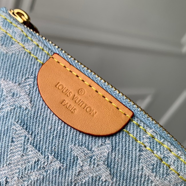 Louis Vuitton Key Pouch M82961 Sky Blue Denim