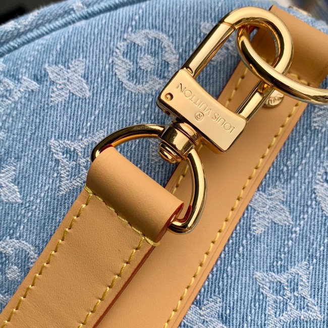 Louis Vuitton NEW Keepall Bandouliere 45 M25334 Sky Blue Denim