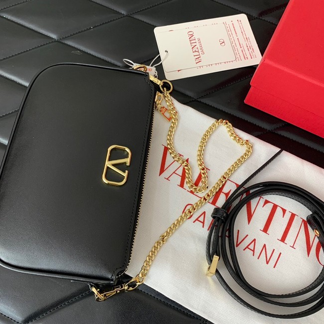 VALENTINO Mini VLOGO SIGNATURE calfskin bag MZ079 black