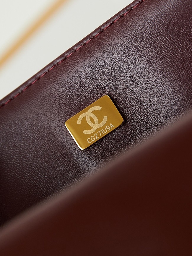 CHANEL FLAP BAG Lambskin AS4686 Dark Burgundy