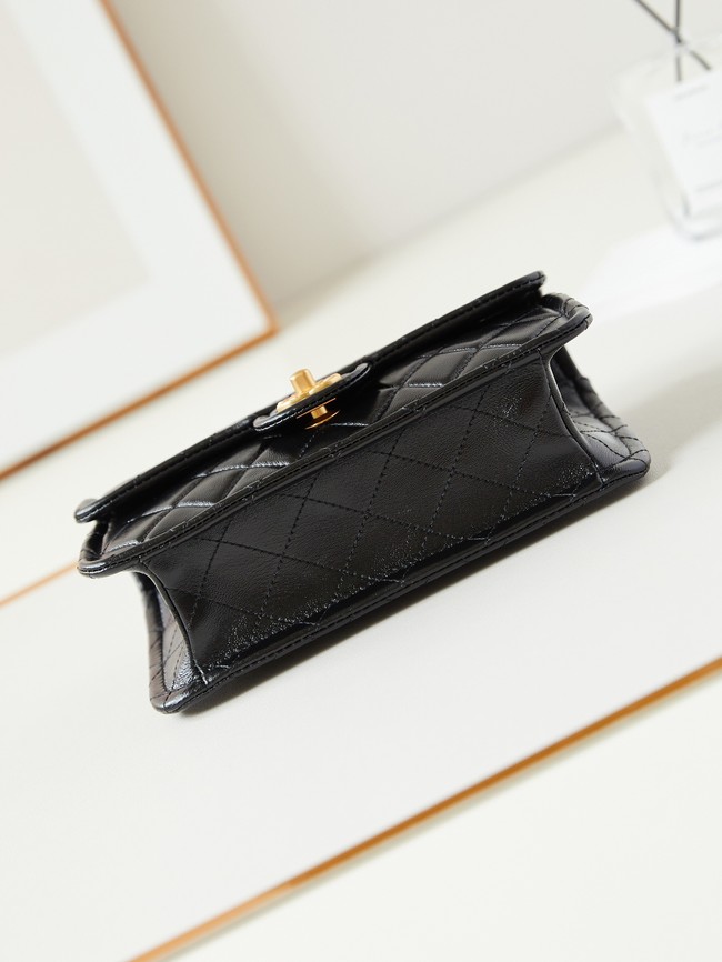 CHANEL FLAP BAG Lambskin AS4687 black