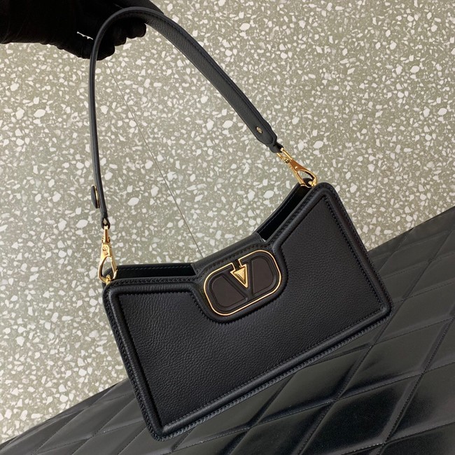 VALENTINO Mini VLOGO SIGNATURE calfskin bag 0119 black