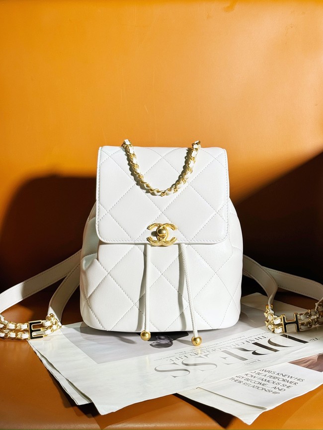 CHANEL BACKPACK AS4866 white