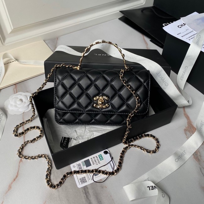 CHANEL CLUTCH WITH CHAIN AP3797 black