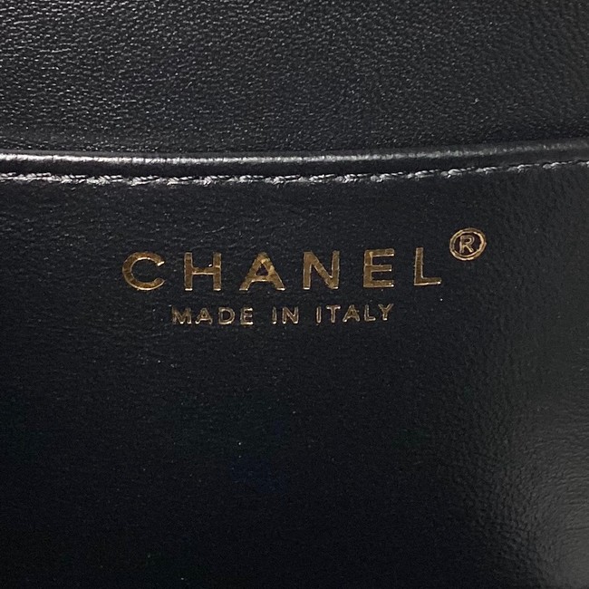 Chanel FLAP BAG WITH TOP HANDLE AS6261 black