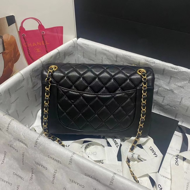 CHANEL FLAP BAG Lambskin 23365 BLACK