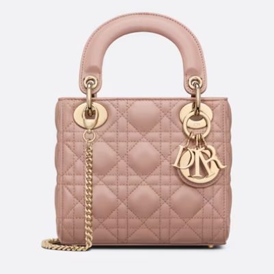 Mini Lady Dior Bag Blush Cannage Lambskin M0505ON