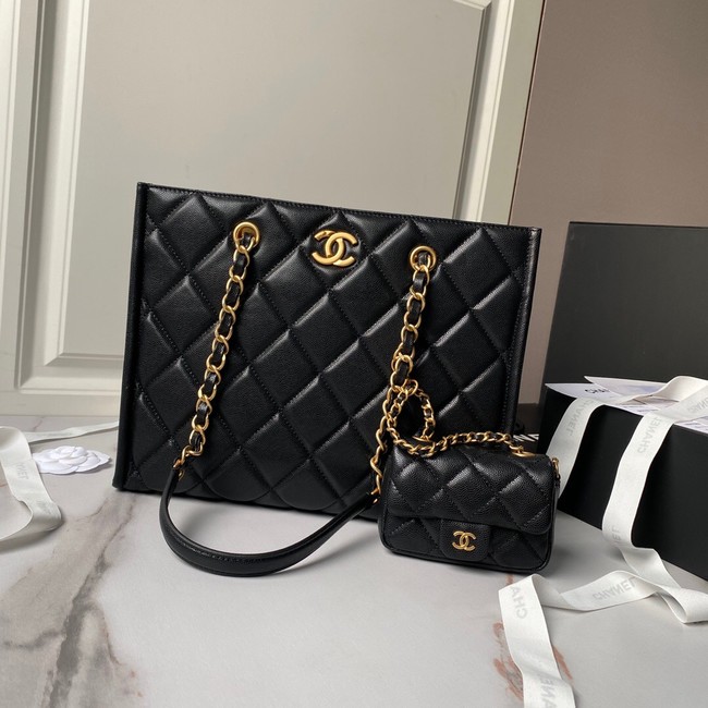 Chanel SMALL SHOPPING BAG AS4940 black