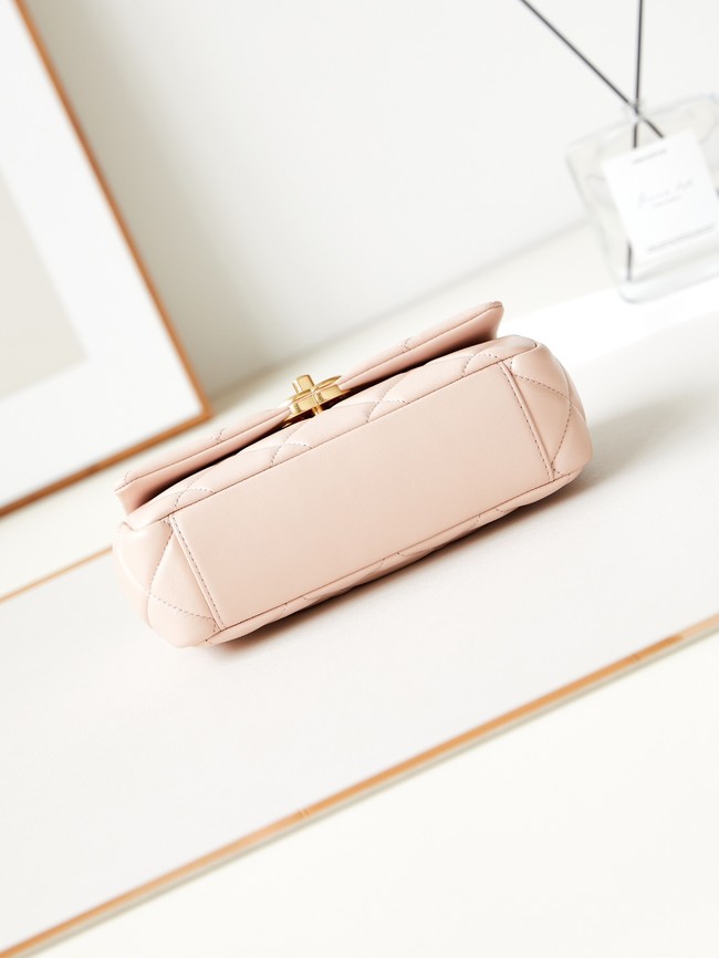 CHANEL 24C MINI FLAP BAG AS4595 pink