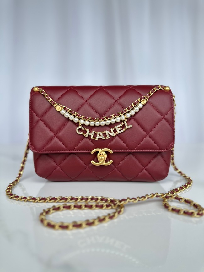 Chanel FLAP BAG AS5011 RED