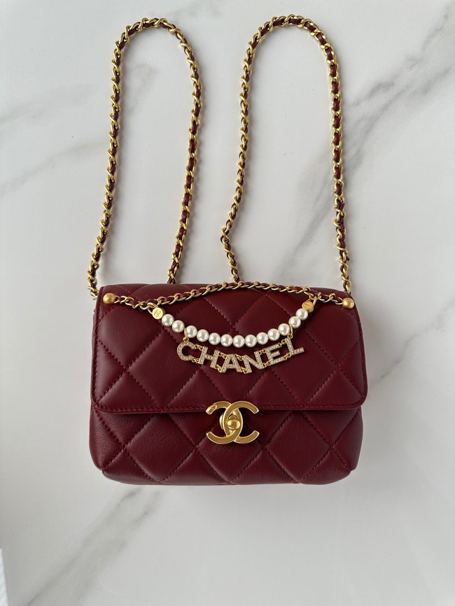 Chanel MINI FLAP BAG AS4986 RED