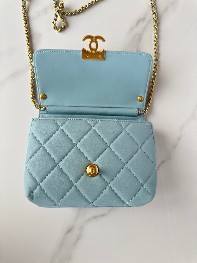 Chanel MINI FLAP BAG AS4986 SKY BLUE