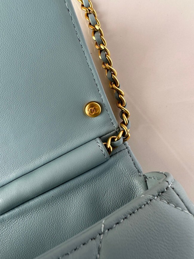 Chanel MINI FLAP BAG AS4986 SKY BLUE