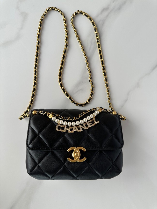Chanel MINI FLAP BAG AS4986 black