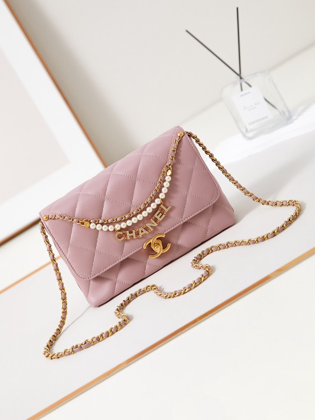 Chanel FLAP BAG AS5011 pink