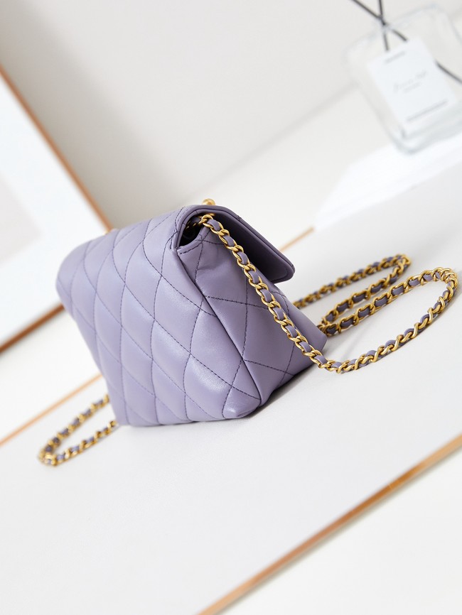 Chanel MINI FLAP BAG AS4986 Light Purple